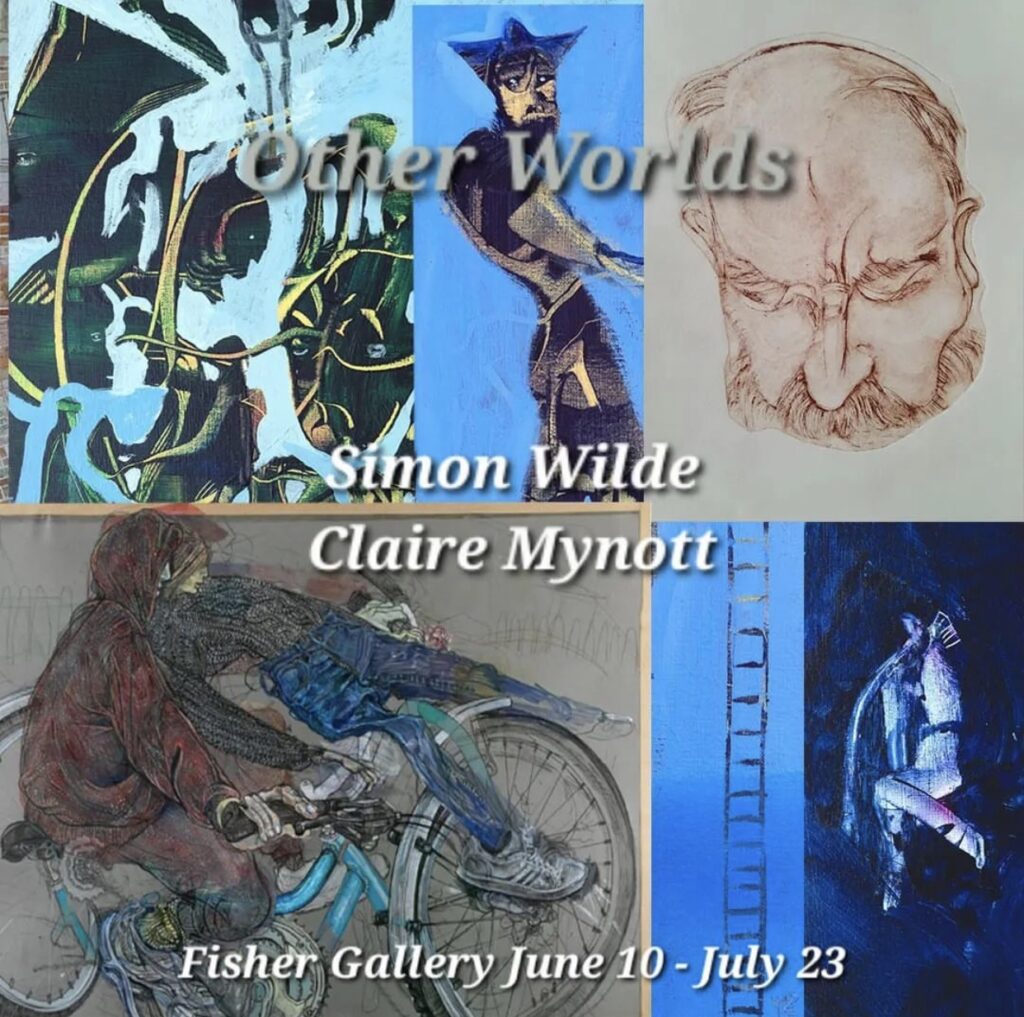 Other Worlds Poster featuring artworks by Claire Mynott and Simon Wilde
